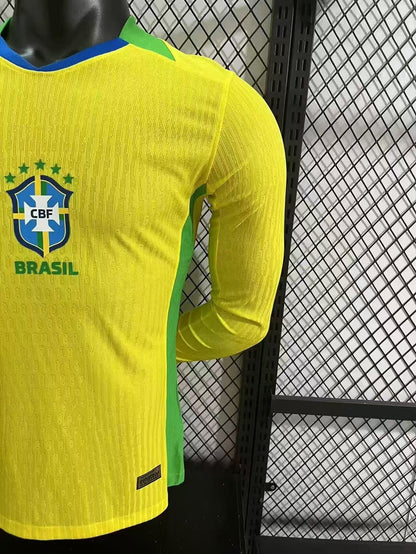 Brazil 2025/26 Long Sleeve Brazil - Player Version [Slim Fit]