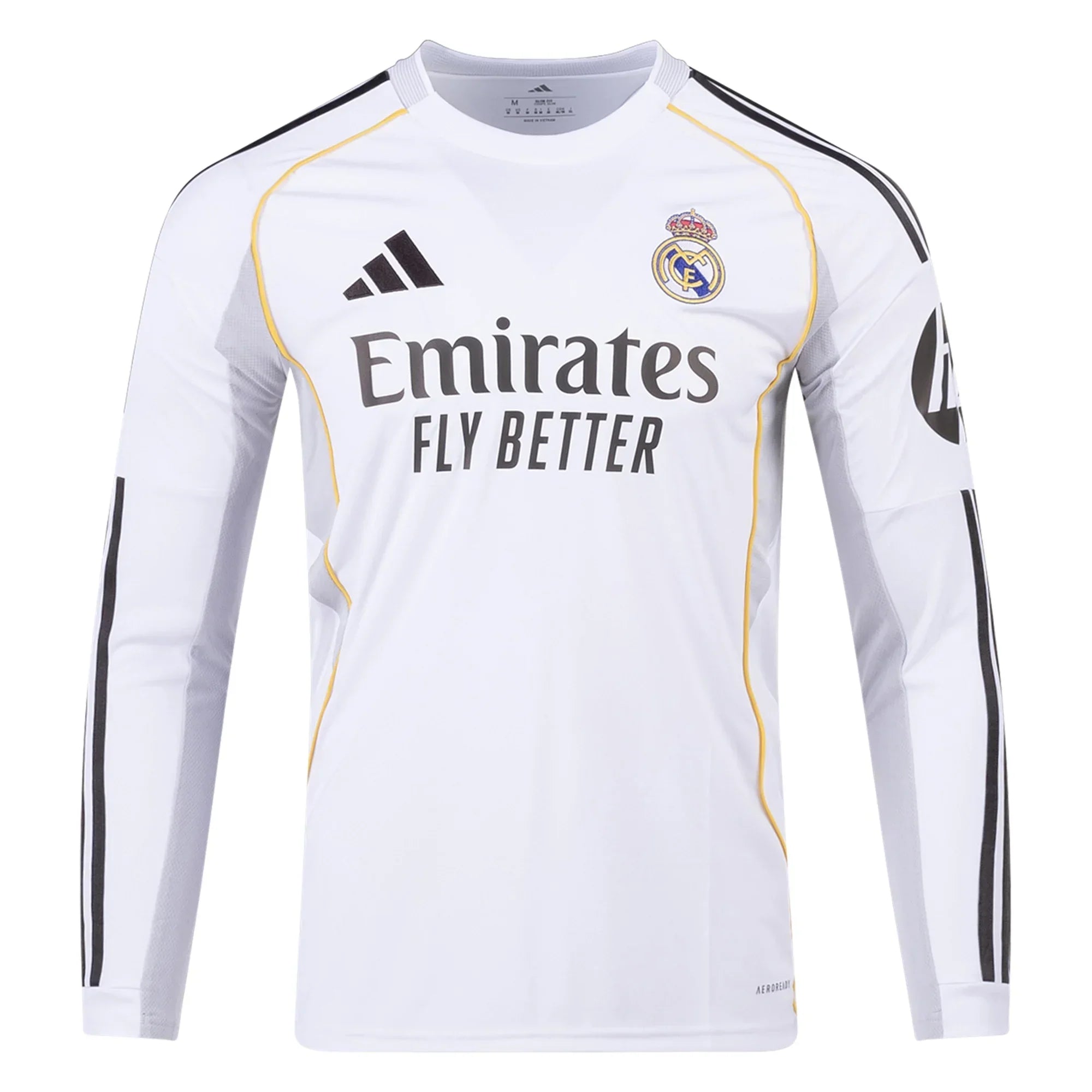 Real Madrid 2025/26 Home Long Sleeve Jersey