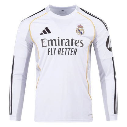 Real Madrid 2025/26 Home Long Sleeve Jersey