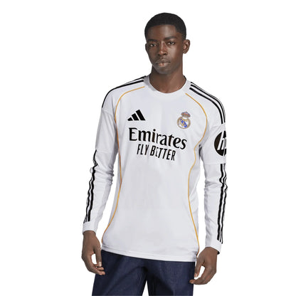 Real Madrid 2025/26 Home Long Sleeve Jersey