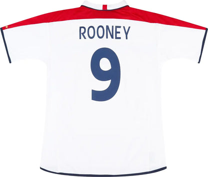2003-05 England Home Shirt Rooney #9