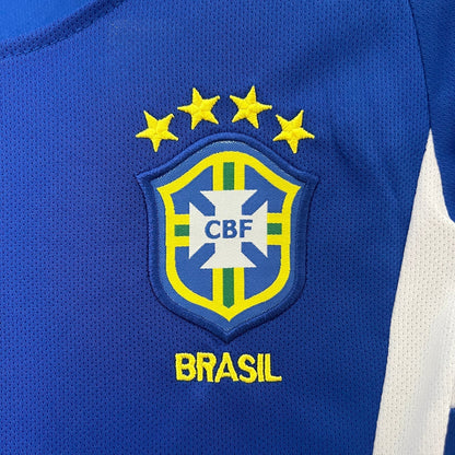 Brazil Away Retro Kids Kit 2002