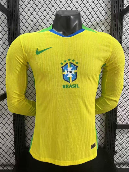 Brazil 2025/26 Long Sleeve Brazil - Player Version [Slim Fit]