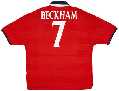 England Away Shirt Beckham #7 1999-01