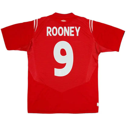 2004-06 England Away Shirt Rooney #9