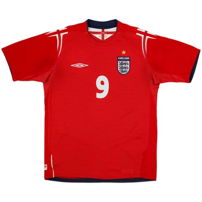2004-06 England Away Shirt Rooney #9