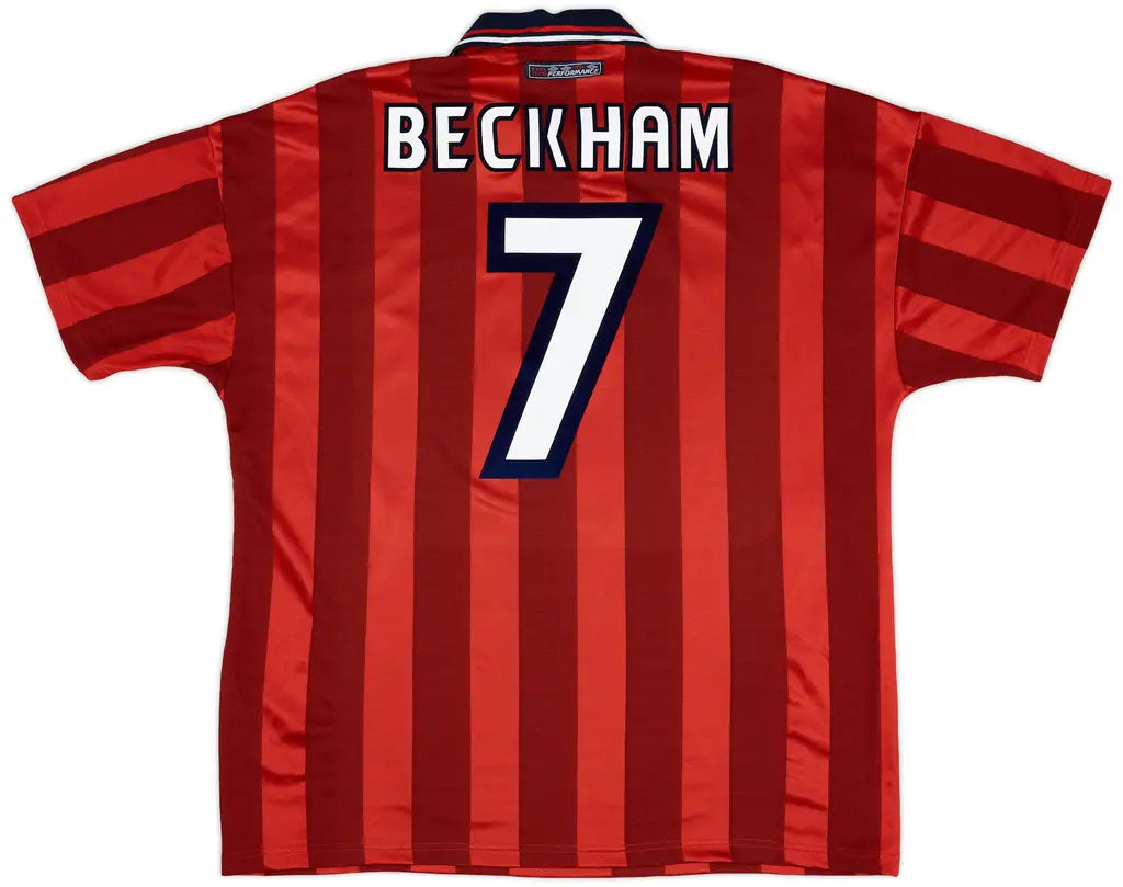 England Away Shirt Beckham #7 1997-99