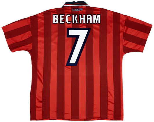 England Away Shirt Beckham #7 1997-99