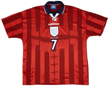 England Away Shirt Beckham #7 1997-99