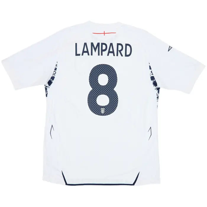 2007-09 England Home Shirt Lampard #8