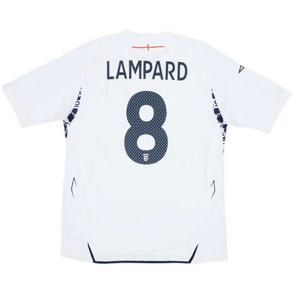 2007-09 England Home Shirt Lampard #8