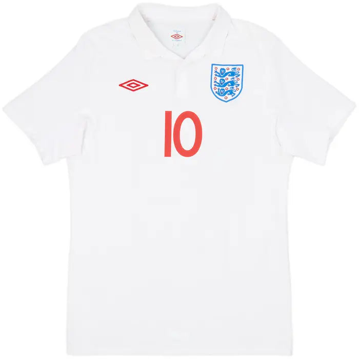 2009-10 England Home Shirt Rooney #10