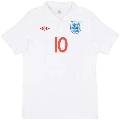 2009-10 England Home Shirt Rooney #10