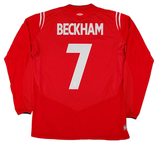 England Away Shirt Beckham #7 2004-06