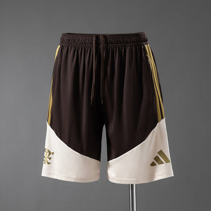 Shorts Flamengo Training 2026 Brown and Beige
