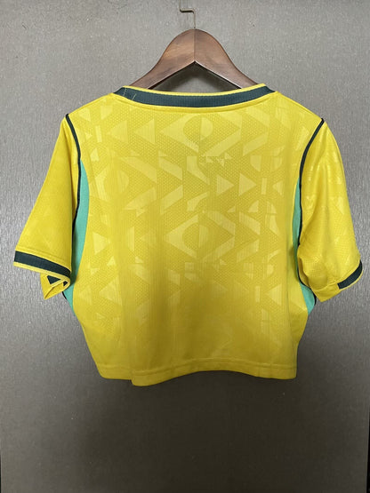 Cropped Brazil Women home 2025 - Fan Version Brazil