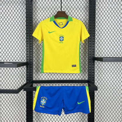 Brazil 2025/26 Home Kids Kit Brazil