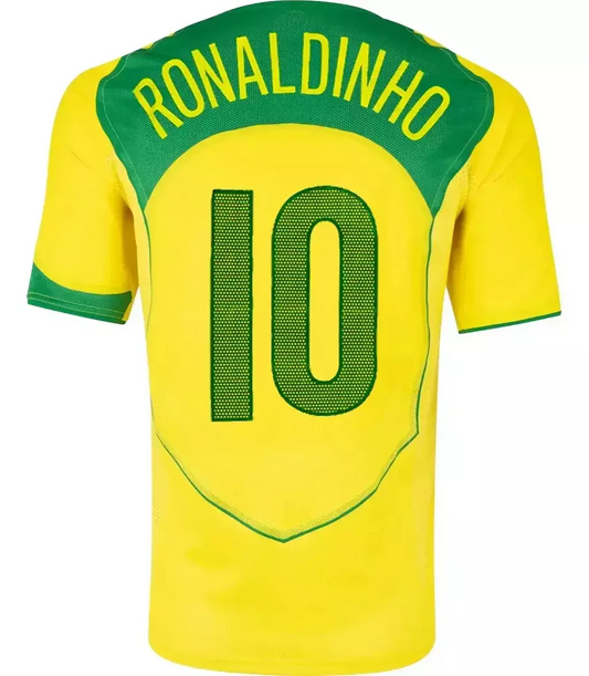 [PRONTA ENTREGA] Jersey Brasil /total 90 - 2004 Retrô 10 Ronaldinho