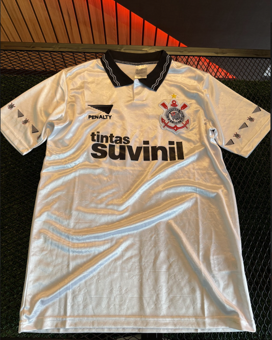[PRONTA ENTREGA] Jersey Corinthians Retrô Home 1995/96 Suvinil Men's