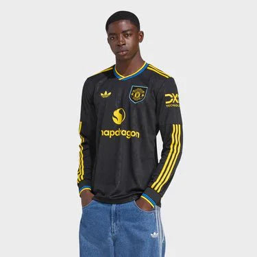 Jersey Manchester United III Long Sleeve 25/26 - Fan Version Men's - Black