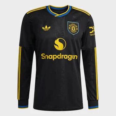 Jersey Manchester United III Long Sleeve 25/26 - Fan Version Men's - Black
