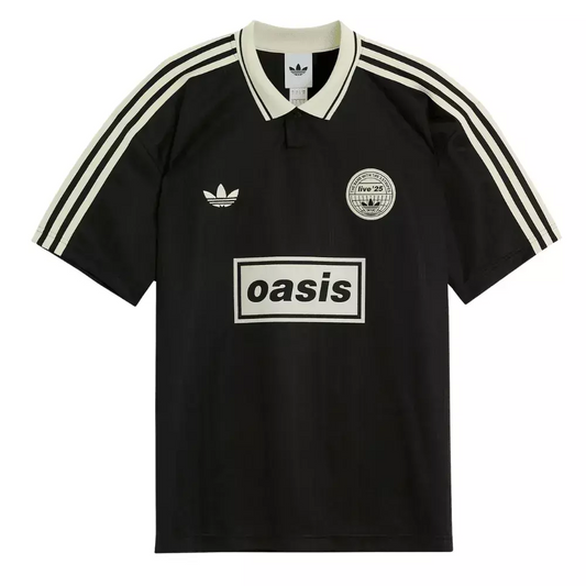[PRONTA ENTREGA] Jersey Futebol Comemorativa Live 25 Oasis x Adidas Fan Version Preta Men's