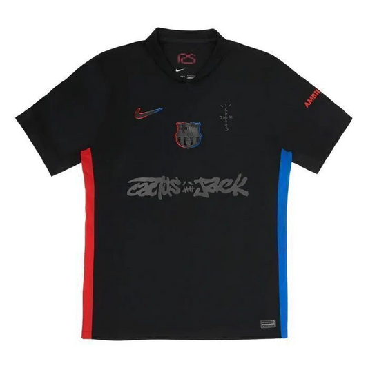 Jersey Barcelona Edition Especial Travis Scott 2025 Preta Men's