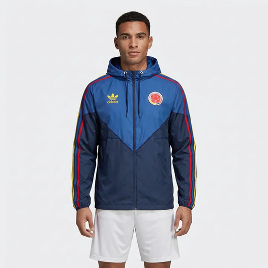 colombia Dark Blue Windbreaker Jacket