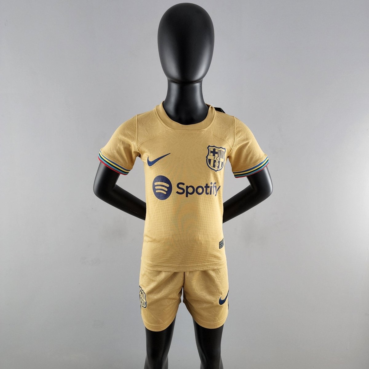 Kit Kids Barcelona Away 22/23 Nike - Gold
