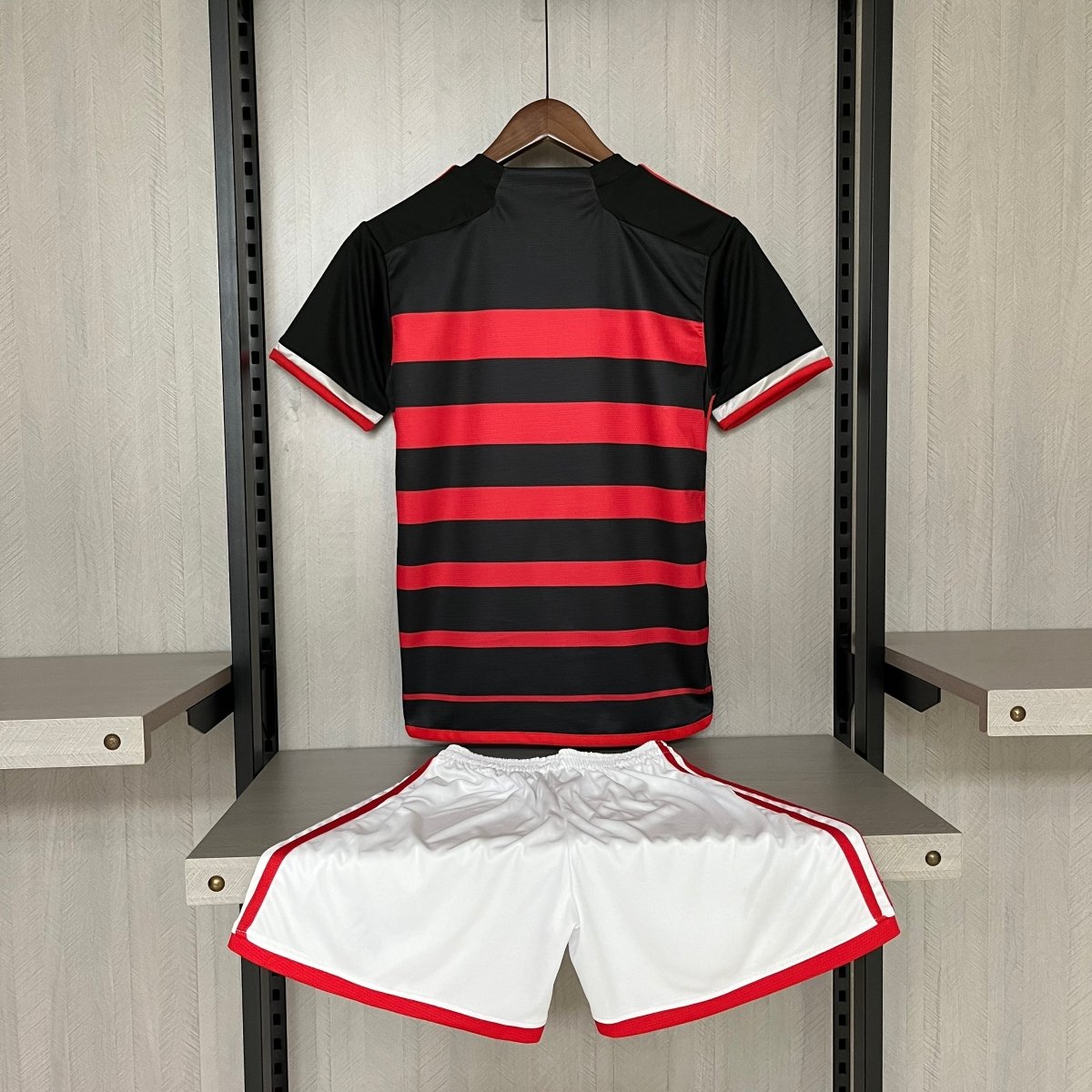 Kids Kit Flamengo I 24/25 Fan Version Adidas - Red+Black