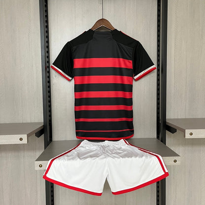 Kids Kit Flamengo I 24/25 Fan Version Adidas - Red+Black