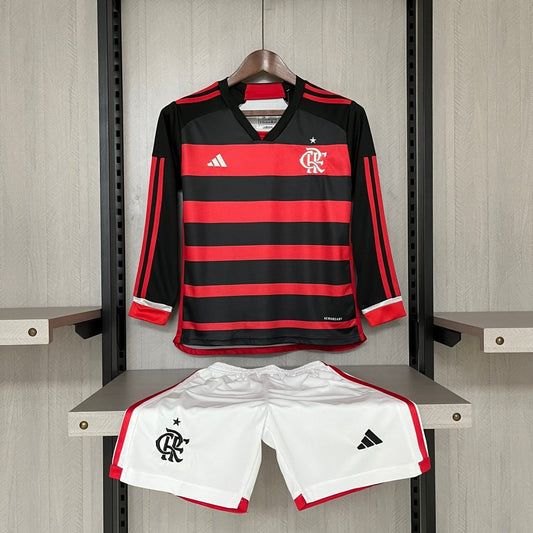 Kit Kids Flamengo Away 24/25 s/n° Fan Version Adidas