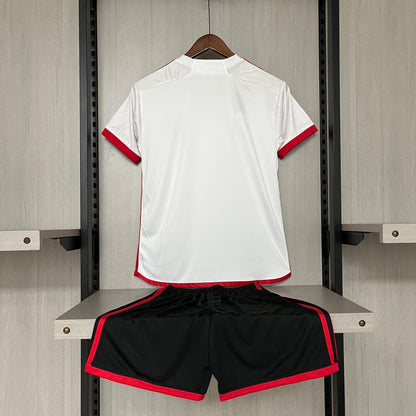 Kit Infantil Flamengo II 24/25 s/n° Torcedor Adidas - Branco - DA Sports Oficial