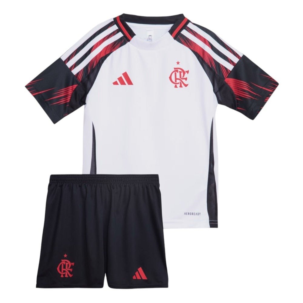 Kit Infantil Flamengo II 25/26 Torcedor Adidas - Branco - DA Sports Oficial