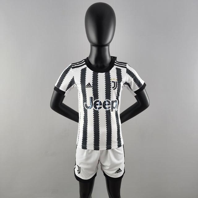 Kit Kids Juventus 22/23 Adidas - White e Black