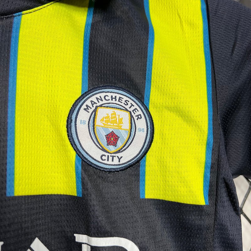 Kids Kit Manchester City 24/25 - Black and Green