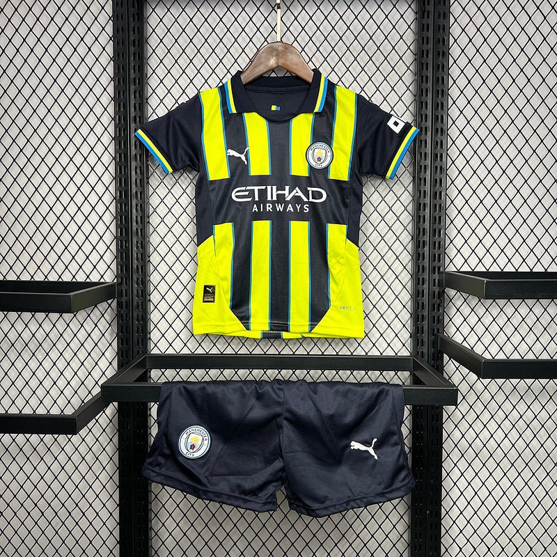 Kit Kids Manchester City 24/25 - Black e Green