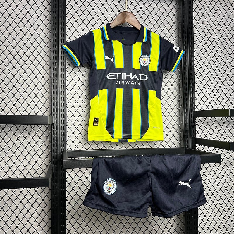 Kids Kit Manchester City 24/25 - Black and Green