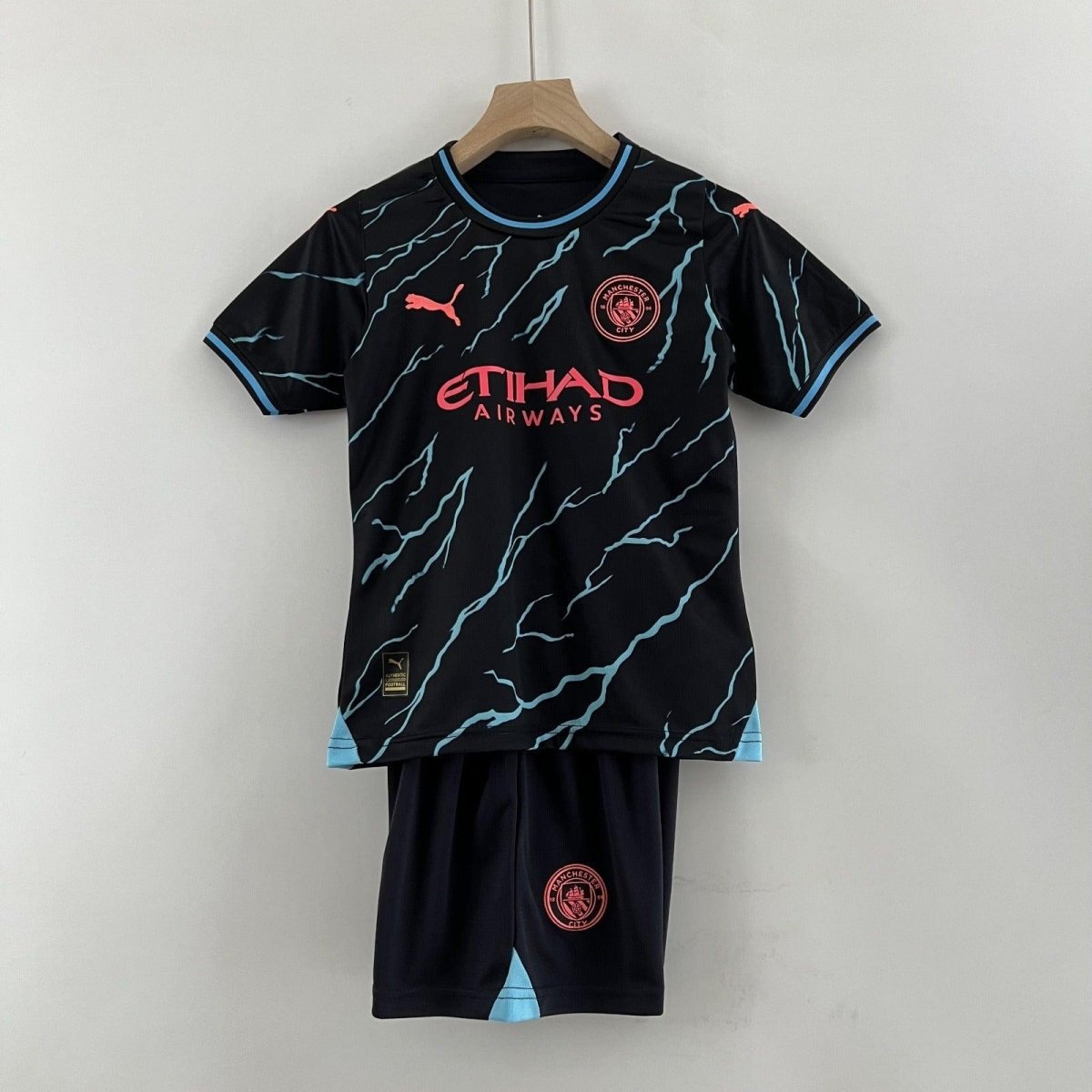 Kit Kids Manchester City Away 23/24 Puma - Black
