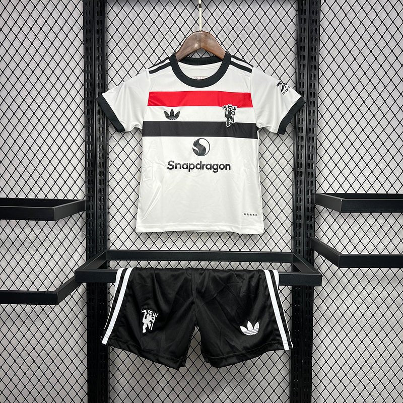Kit Kids Manchester United 24/25 - White e Red