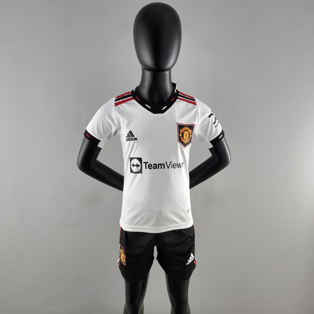 Kit Kids Manchester United Away 22/23 Adidas - White