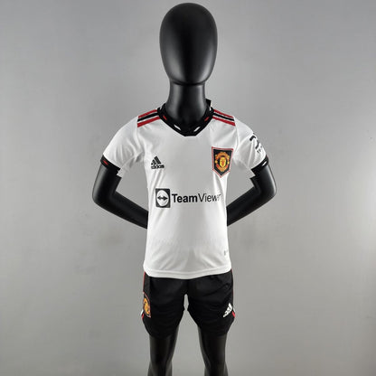 Kids Kit Manchester United II 22/23 Adidas - White