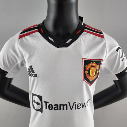 Kids Kit Manchester United II 22/23 Adidas - White