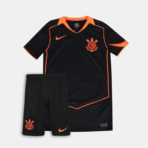 Kids Kit Total 90 Corinthians III 2025 Black and Orange