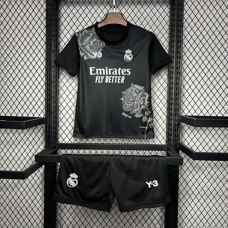 Kit Kids Real Madrid Away 24/25- Black