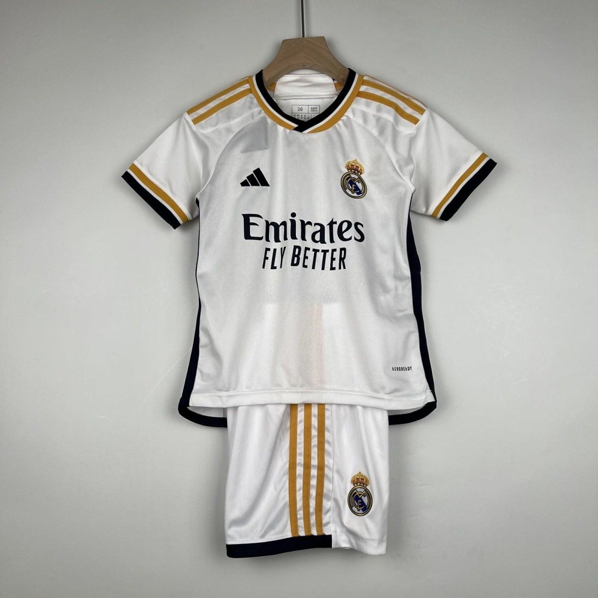 Kit Kids Real Madrid Home 23/24 Adidas - White