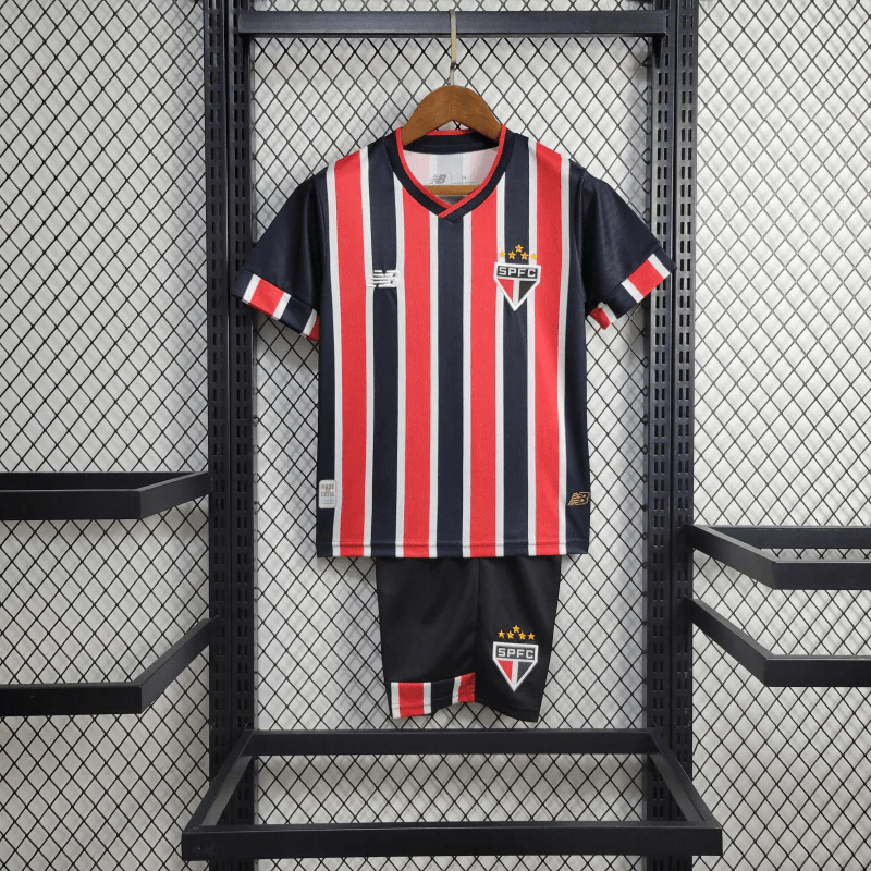 Kit Kids São Paulo 24/25 New Balance Black/Red