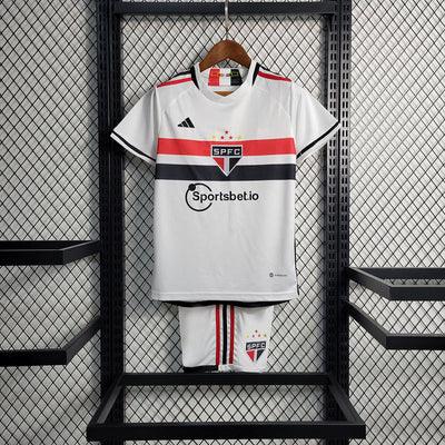 Kit Kids São Paulo Home 23/24 - White