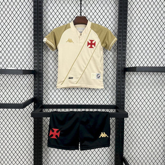 Kit infantil - Vasco III 24/25 Kappa - Bege - DA Sports Oficial