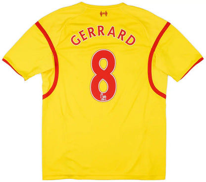 2014-15 Liverpool Away Shirt Gerrard #8